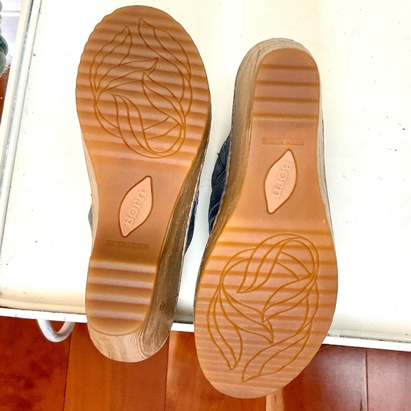 Blue BORN Women's Nola Suede Distressed Clogs Sz 8M - Picture 8 of 12